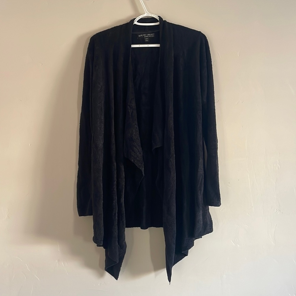 Barefoot dreams cardigan black s/m